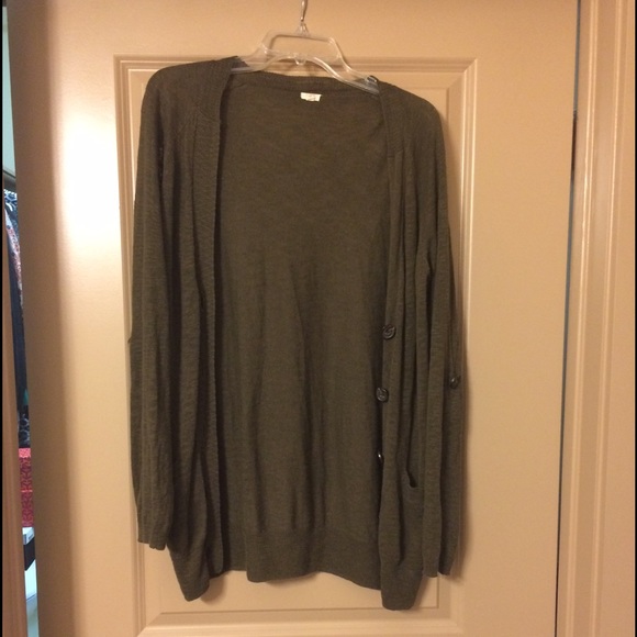 J. Crew  olive green cardigan