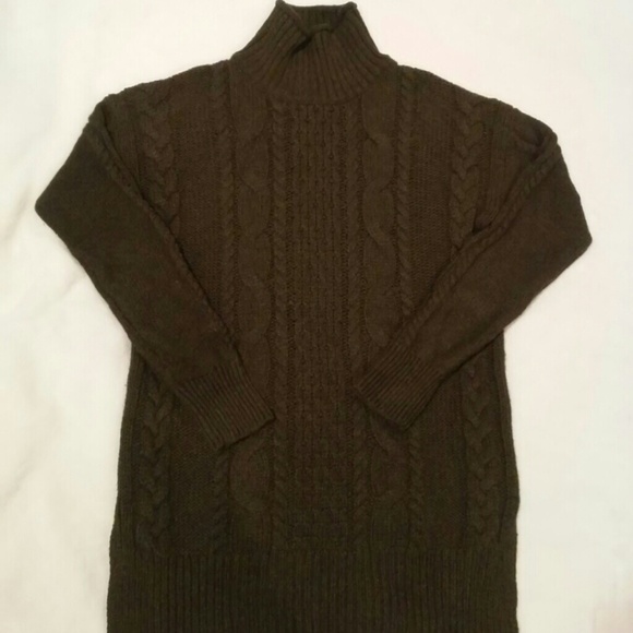 SOLD LOFT Mock Neck Cable Sweater XS - Picture 2 of 2