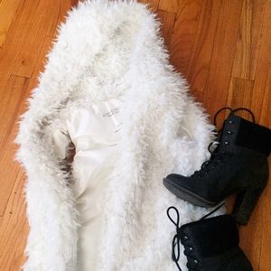 Hooded Fuzzy Vest