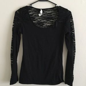 Lace long sleeve top