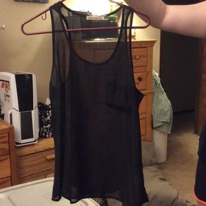 Sheer black tank
