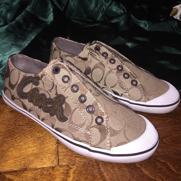 Genuine coach slip on shoes size 6