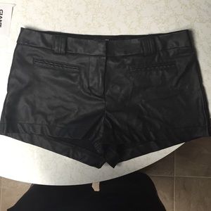 Forever 21 black pleather shorts