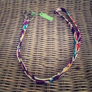Vera Bradley lanyard in Plum Crazy