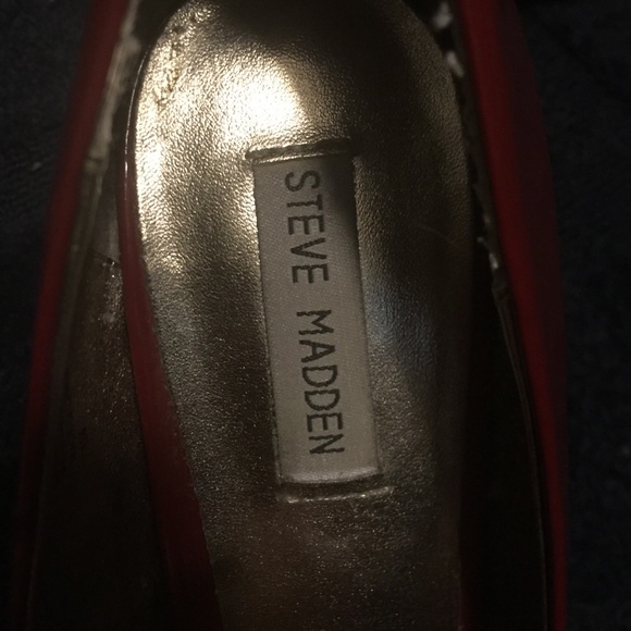 Red Steve Madden heels