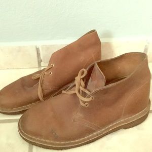 Leather clarks