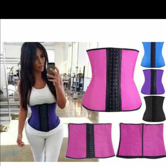 Other - 9 Steal boning Latex Waist trainer