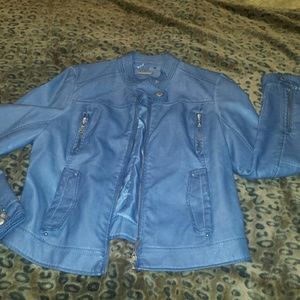 Faux leather jacket