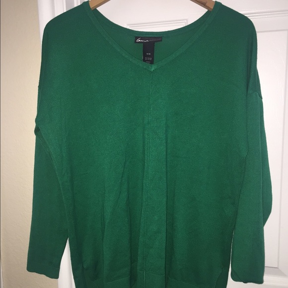 Lane Bryant green sweater size 16