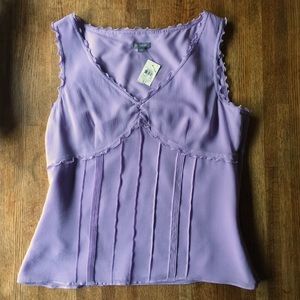 Ann Taylor Violet Sleeveless Blouse
