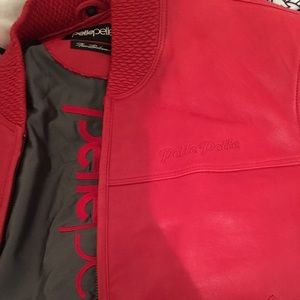 Jackets u0026 Coats - Red Pelle Pelle Leather Coat