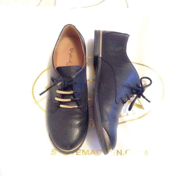 Black and Gold Loafer