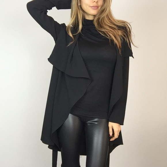 Boutique Jackets & Blazers - • SOLD • Black Mini Trench M