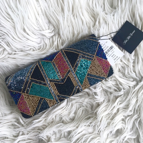 Saks great gatsby beaded clutch