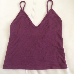 maroon crop top from brandy