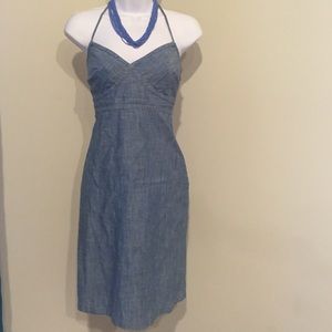 Jean halter dress