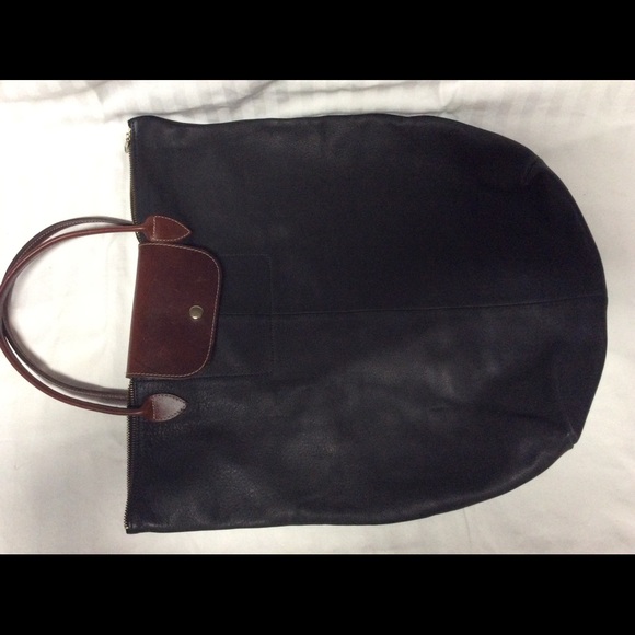 Patent leather tote