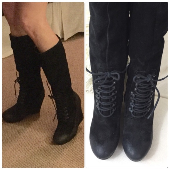 Diesel Shoes Diesel Brand New Burnished Suede Tall Boots