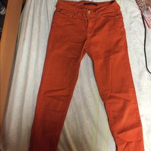 Fall Orange, Zara skinny leg Jean pants