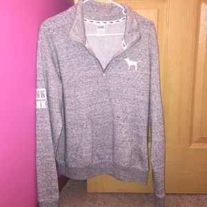 Vs pink half zip