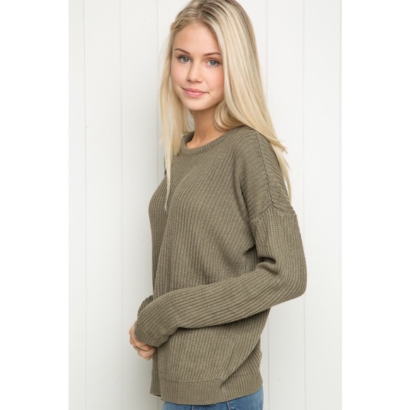 Olive green Ollie sweater