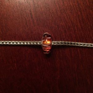 Authentic Trollbeads Brown Glass Bead