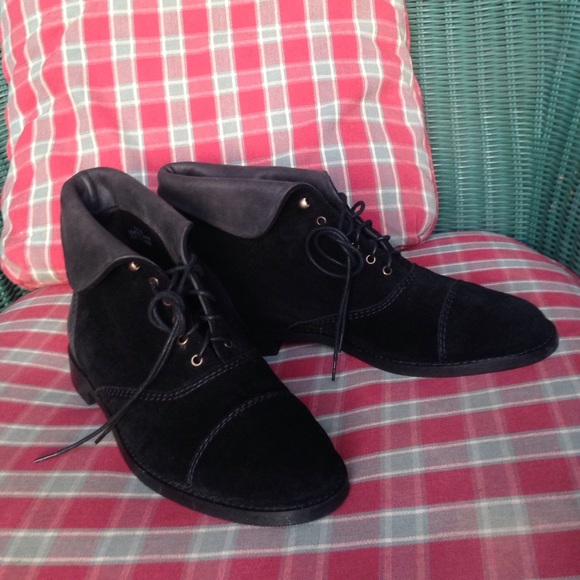 JCrew Black Suede & Leather Boot