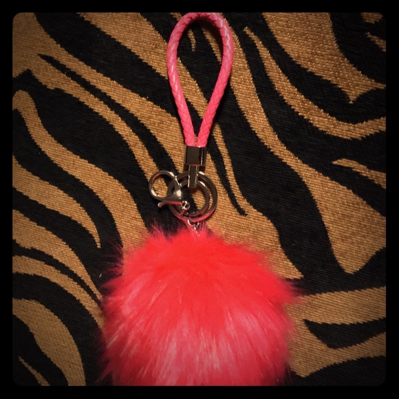 Fluffy Pom furry key chain