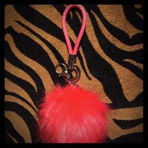 Fluffy Pom furry key chain