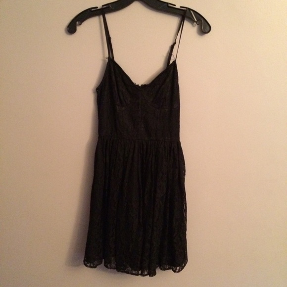 Urban Outfitters black lace dress