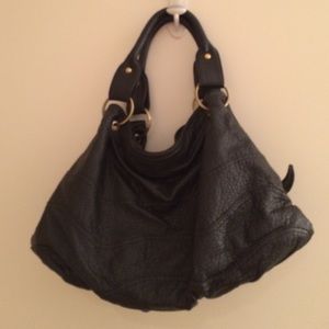 Black shoulder Big Buddha bag