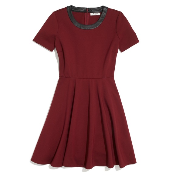 ️🚫SOLD IN BUNDLE🚫 MADEWELL Leather Trim Dress - Picture 2 of 4