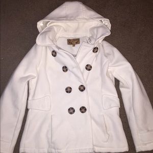 Body Central White Peacoat