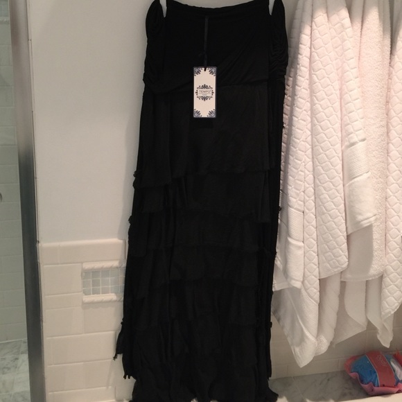 Silk maxi skirt made by tempo