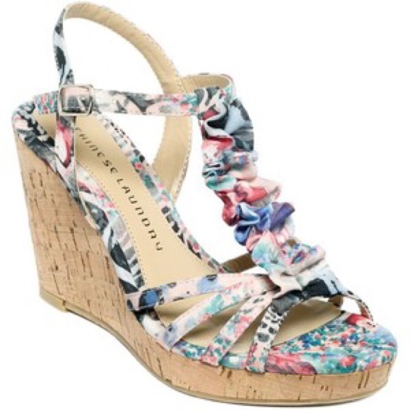 Chinese Laundry Floral Wedges