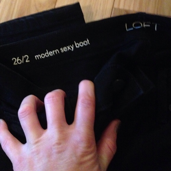 NWOT black Loft jeans! - Picture 2 of 2
