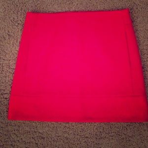Red wool skirt