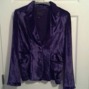 BANANA REPUBLIC Navy Velvet Blazer - FINAL