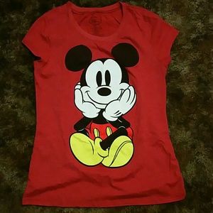 mickey mouse red shirt