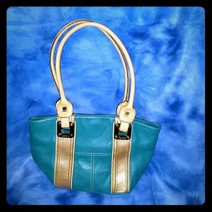 Leather shoulder bag by Tignanello