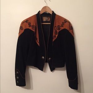 vintage suede western style jacket