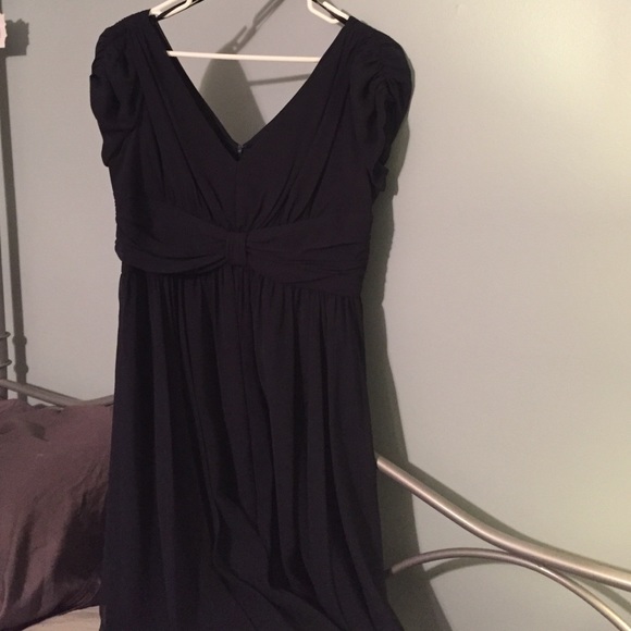 SOLD. Navy dress by Suzi Chin for Maggy Boutique