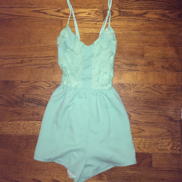 Mint Green Romper