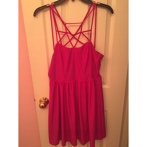 Pink cocktail dress