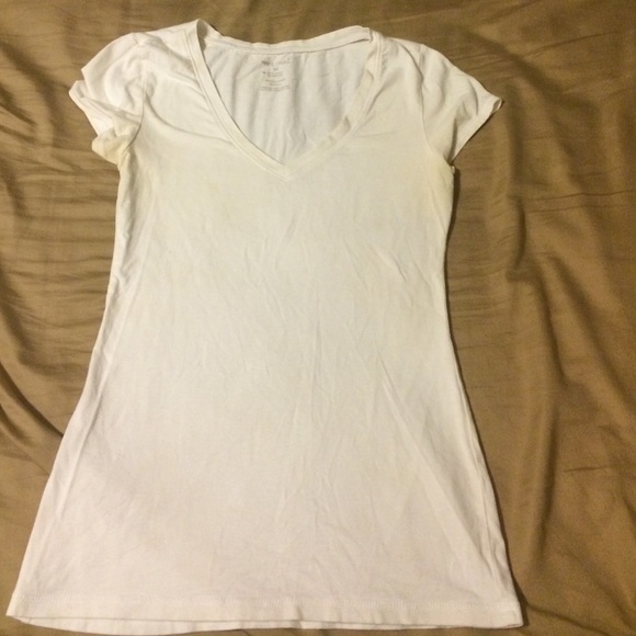 White V-Neck