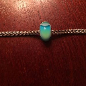 Authentic Trollbeads Turquoise Glass Bead