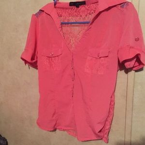 Short sleeved button down