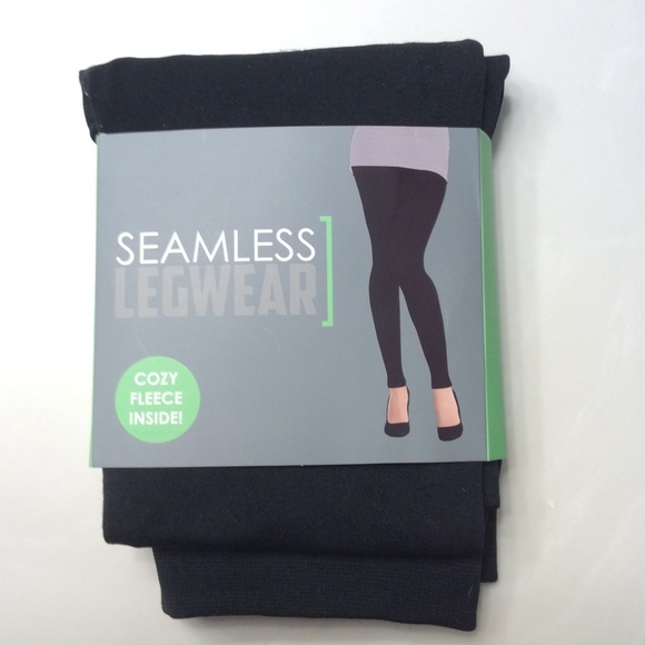 NWT black fleece lined leggings