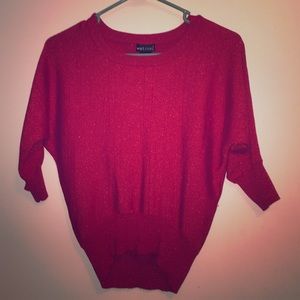 Red glittery sweater!