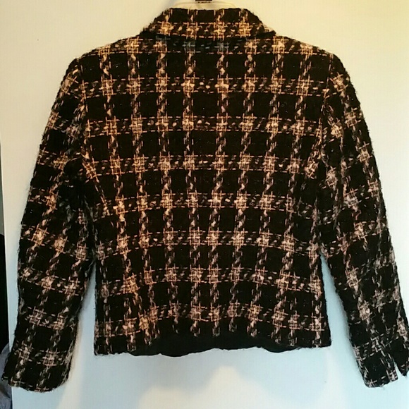 Talbots Fuzzy Plaid Jacket/Blazer SP ✨HP✨ - Picture 4 of 4